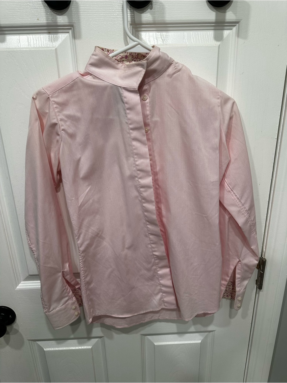 Essex Classics Cool Max equestrisn hunter show Girls' Light Pink Button-Up Shirt